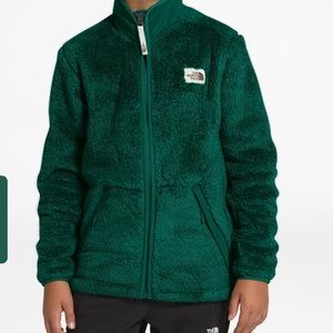 North face campshire full zip. night green. New with tags. Size L (14-16)